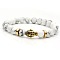 Natural Howlite & Buddha Head Beaded Stretch Bracelet