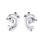 Non-Tarnish 304 Stainless Steel Pendant, Dolphin Charms, Stainless Steel Color, 22.5x14x3mm, Hole: 1.6mm