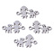 Tarnish Resistant 201 Stainless Steel Links connectors, Laser Cut Links, Girl with Dog, Stainless Steel Color, 10x16.5x1mm, Hole: 1.5mm