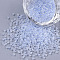 12/0 Imitation Jade Glass Seed Beads, Luster, Dyed, Round, Light Steel Blue, 2mm, Hole: 1mm, about 40000pcs/bag