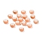 Opaque Spray Painted Glass Beads, Rondelle, Drawbench Style, Light Salmon, 8x5mm, Hole: 2mm