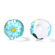 Прозрачные бусины лэмпворк ручной работы LAMP-T011-23B-1