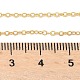 Латунные кабельные цепи ожерелья NJEW-K123-05G-3
