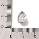Латунные микропаве прозрачные подвески с фианитом KK-M301-05P-3