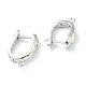 Латунные серьги-кольца с застежкой сзади KK-H754-01P-3