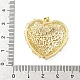 Латунные микропаве прозрачные подвески с фианитом KK-B141-03G-01-3