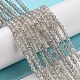 Серые натуральные бусины из агата  G-Q004-B01-01-2