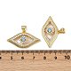 Латунные микро проложить кубического циркония подвески KK-H072-09G-3