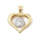 Латунные микро проложить кубического циркония подвески KK-U047-23G-03-1