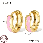 925 толстые серьги-кольца из стерлингового серебра TA7225-6