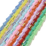 Выпечка окрашенные стеклянные бусины пряди DGLA-D001-03