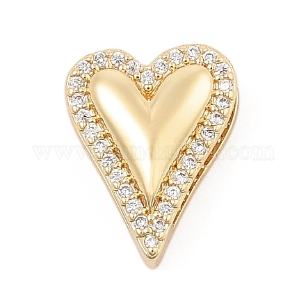 Латунный микро pave прозрачный кубик циркония подвески ZIRC-I068-30G-1