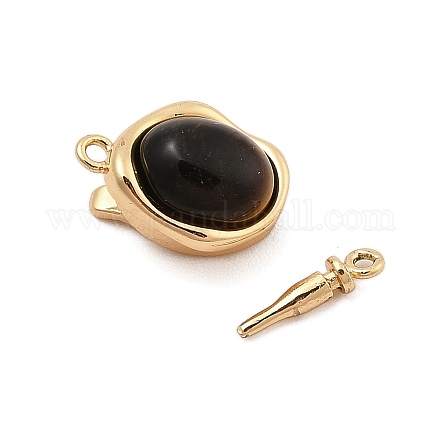 Застежки латунные коробки KK-C075-13G-01-1