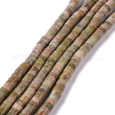 Природные Unakite бисер нитей G-C240-05-1