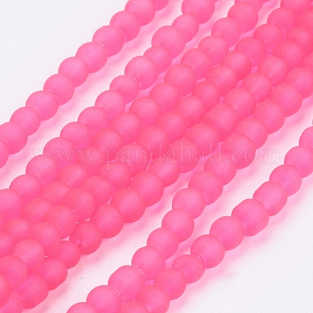 Прозрачные стеклянные бусины GLAA-S031-4mm-35-1