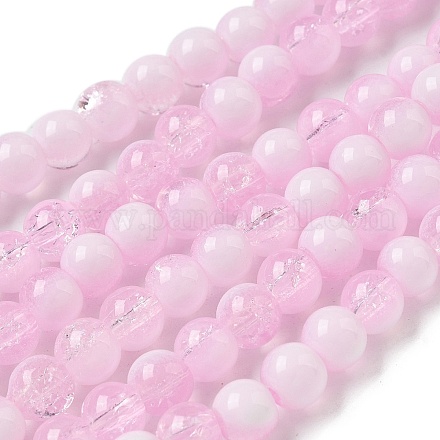 Стеклянные бусины кракле GLAA-U001-6mm-03-1