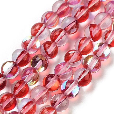 Прозрачные стеклянные бусины GLAA-B022-6mm-04-1