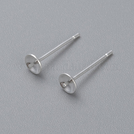 Фурнитура для сережек-гвоздиков из нержавеющей стали 304 STAS-H436-25S-6mm-1
