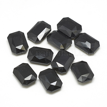 Заостренные заднее стекло горный хрусталь кабошоны RGLA-T079-13x18mm-02-1