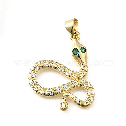 Латунные микро проложить кубического циркония подвески KK-Q066-08C-G-1