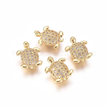 Латунные микропаве из прозрачного кубического циркония X-ZIRC-I038-25G-1