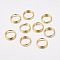 Brass Split Rings, Double Loops Jump Rings, Golden, 7x1.2mm, about 5.8mm inner diameter, about 252pcs/20g