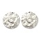 Non-Tarnish 304 Stainless Steel Pendant Cabochon Settings, Flat Round, Stainless Steel Color, Tray: 3mm, 19.5x2mm, Hole: 1.2mm