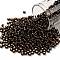 TOHO Round Seed Beads, Japanese Seed Beads, (2205) Silver Lined Root Beer, 8/0, 3mm, Hole: 1mm, about 1110pcs/50g