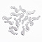 Tarnish Resistant 304 Stainless Steel Kitten Pendants, Cat Silhouette Shape, Stainless Steel Color, 13x5.5x0.5mm, Hole: 1.2mm