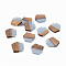 Transparent Resin & Walnut Wood Pendants, Waxed, Polygon, Cornflower Blue, 20.5x18.5x3~4mm, Hole: 2mm