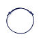 Korean Waxed Polyester Cord Bracelet Making, Midnight Blue, Adjustable Diameter: 40~70mm