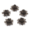 Brass Bead Caps, Antique Bronze, 16x8mm, Hole: 1.5mm