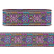 7M Ethnic Style Embroidery Flower Polyester Ribbon, Clothes Accessories, Colorful, 2 inch(50mm), about 7.66 Yards(7m)/Roll