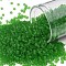 TOHO Round Seed Beads, Japanese Seed Beads, (7F) Transparent Frost Peridot, 11/0, 2.2mm, Hole: 0.8mm, about 5555pcs/50g