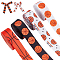 PH PandaHall 7/8 Inch Basketball Ribbons, 4 Styles Grosgrain Ribbon Sports Ball Ribbon Polyester Ball Crafts Ribbon Sports Hair Ribbon for Gift Wrapping, Crafting, Sewing, Party Decor, 20 Yards