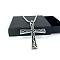 Retro Vintage Cross Stainless Steel Pendant Necklaces, Stainless Steel Color