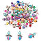CRASPIRE 40PCS Angel Charm Colorful Angel Wing Pendant Pearl Beads Jewelry Making DIY Crafting Accessories Guardian Angel Gifts Angel Charms