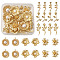 Alloy Pendants, Rose & Flower ,Light Gold, 29x16x7mm, Hole: 1.6mm, 24pcs/box