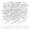 DICOSMETIC 300Pcs 3 Sizes Jump Rings 3/4/5mm 925 Sterling Silver Plated Jump Rings Brass Jump Rings Bulk Small O Ring Connector Split Rings for Keychain Necklace Bracelet Earring Jewelry Making