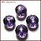 K9 Glass, Imitation Austrian Crystal Beads, Grade AAA, Faceted, Rondelle, Blue Violet, 8x5.5mm, Hole: 0.9~1mm