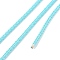 Braided Round Steel Wire, for DIY Bracelets, Pale Turquoise, 3.2mm