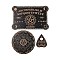 3Pcs 3 Styles Wood Pendulum Board, Dowsing Divination Board, for Witchcraft Wiccan Altar Supplies, Flat Round, Star, 112.5~317x89.5~209x4.5mm, 1pc/style