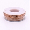 Matte Round Aluminum Wire, with Spool, Dark Salmon, 20 Gauge, 0.8mm, 36m/roll