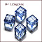 K9 Glass, Imitation Austrian Crystal Beads, Grade AAA, Faceted, Cube, Light Sky Blue, 5~5.5x5~5.5x5~5.5mm(size within the error range of 0.5~1mm), Hole: 0.7~0.9mm