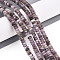 Natural Lepidolite/Purple Mica Stone Beads Strands, Rondelle, 4~4.5x2~2.5mm, Hole: 0.7mm, about 151~152pcs/strand, 15.16~15.35''(38.5~39cm)