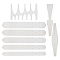 BENECREAT PVC Plastic Strap Belt End Templates with 2PCS Belt Hole Templates, 5PCS Punch Cutter Tool for DIY Handmade Leather Craft