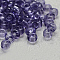 8/0 Grade A Round Glass Seed Beads, Transparent Colours, Steel Blue, 8/0, 3x2mm, Hole: 1mm, about 10000pcs/bag