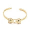 Cubic Zirconia Leopard Open Cuff Bangle, Brass Jewelry for Women, Cadmium Free & Lead Free, Real 18K Gold Plated, Inner Diameter: 2-3/8 inch(6cm)