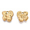 304 Stainless Steel Charms, Leaf Charm, Nickel Free, Real 14K Gold Plated, 13x13x3mm, Hole: 1.6mm