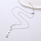 Stainless Steel Star Pendant Y Necklaces for Women, Stainless Steel Color